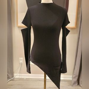 Killstar Black Asymmetrical Top S
